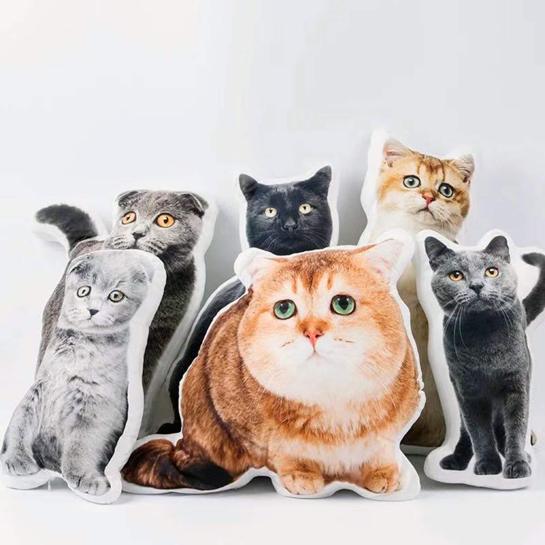 Cat shaped pillow sales