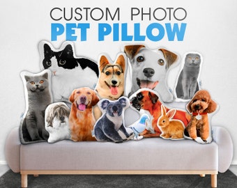 3D Custom Dog Cat Hamster Pillow|Custom Pet Pillow Dog Throw Pillow|Memorial Home Decor Gift for Christmas Pet Lovers|Custom Animal Cushion