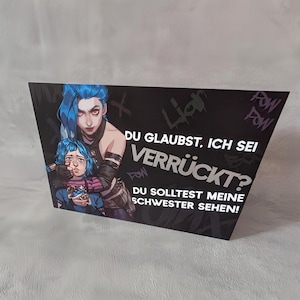 Carte postale Jinx de League of Legends