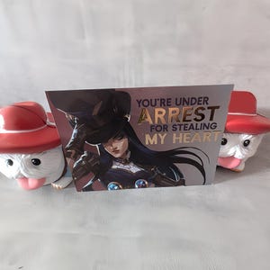 League of Legends Caitlyn Postkarte