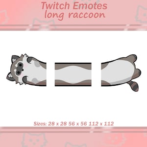 Long Raccoon twitch emote