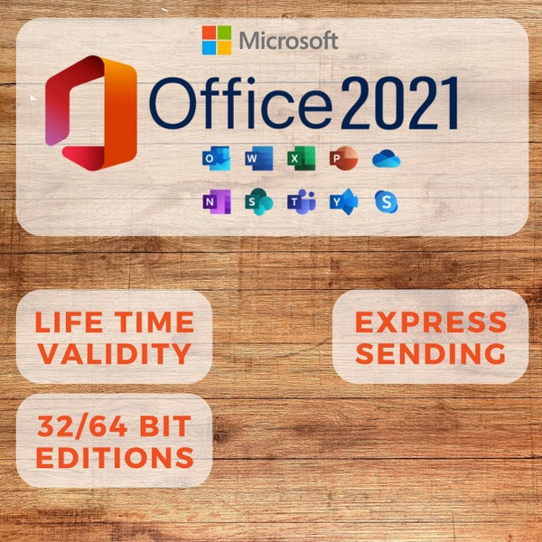 Microsoft Office 2021 Professional Plus: Lifetime ESD Retail digital license, online activation for 1 PC (No Mac)