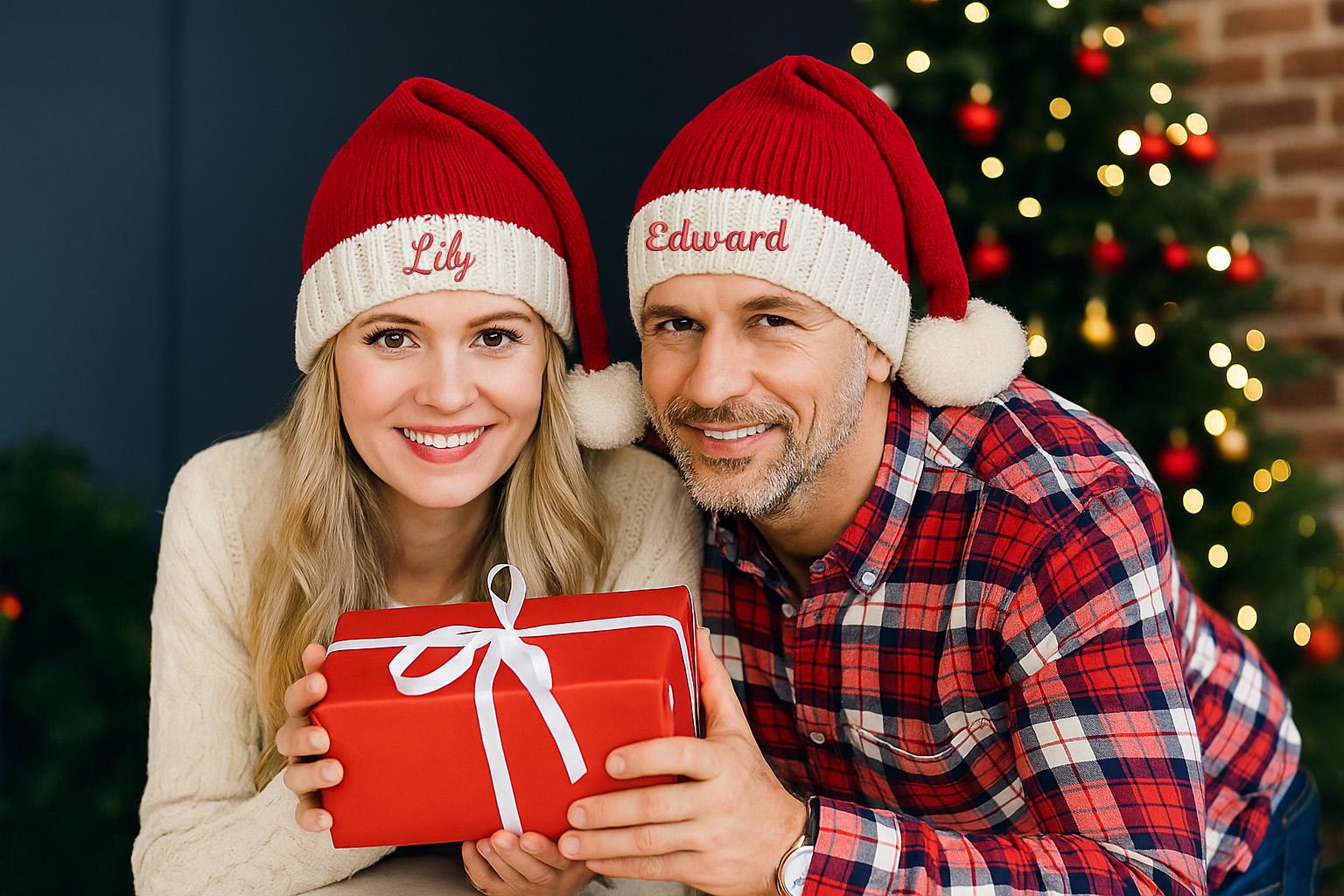 Generisch Generic Weihnachtsmütze Nikolausmütze Wichtelmütze Mit