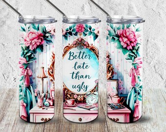 Funny Sarcastic Quote Tumbler Wrap  - 20 oz Snarky Sublimation Wrap, Digital File, Floral Photography, Flower Lover Gift, Funny Meme PNG