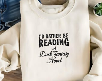 Dark Romance Reader PNG – Bookish Fantasy Quote Digital Design