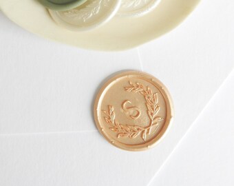 Custom Self Adhesive Wax Seal, Self Adhesive Wax Seals, Monogram Wedding Wax Seal Stickers, Wedding Wax Seal, Initial Wax Seal