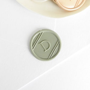 Custom Self Adhesive Wax Seal, Self Adhesive Wax Seals, Monogram Wedding Wax Seal Stickers, Wedding Wax Seal, Initial Wax Seal image 1