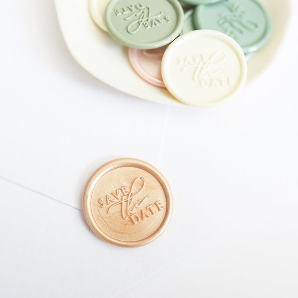 Save the Date Self Adhesive Wax Seal, Self Adhesive Wax Seals, Wedding Invitation Seals, Save The Date Card Wax Seal, Self Adhesive Wax Seal