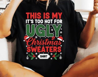 Te lelijke kersttruien, grappige kersttruien voor mannen, vrouwen en het hele gezin (PNG).