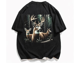 Vintage rendier PNG, grunge retro hert met vervaagde afbeelding, DTF transfer design, natuur streetwear design, digitale download uit de jaren 2000 (Y2K).