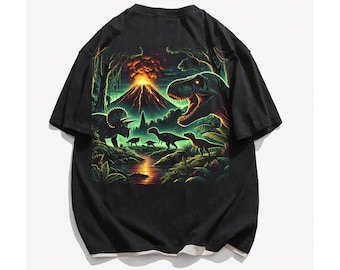 Dinosaurio PNG Diseño de camiseta de dinosaurio Retro Grunge Triceratops Arte de vida salvaje de la selva Descarga digital