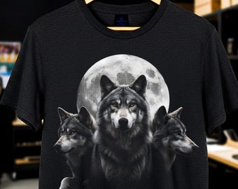 Wolf Halftone PNG Vintage Maanwolf Jaren 90 Grunge Wildleven Kunst Digitale Download