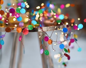 Confetti Multi - Colourful Battery Powered Fairy String Lights