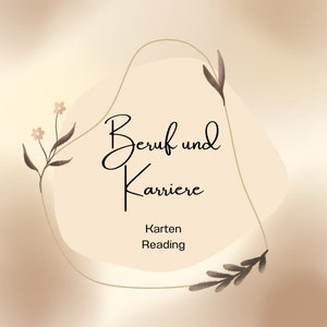 Kartenreading zu deinem Beruf/Karriere