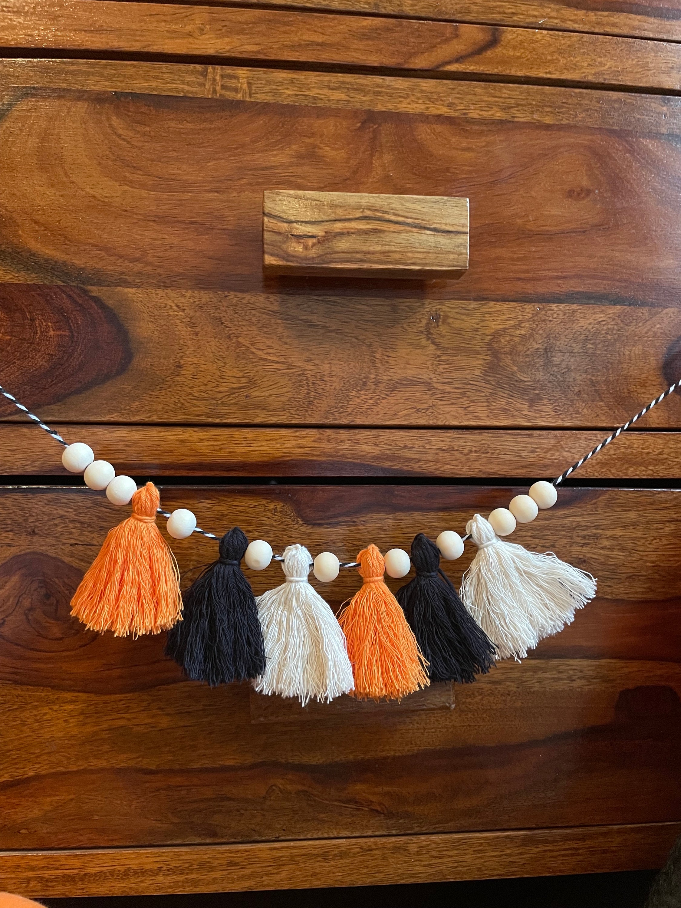 Mini Halloween Tassel Garland - Etsy