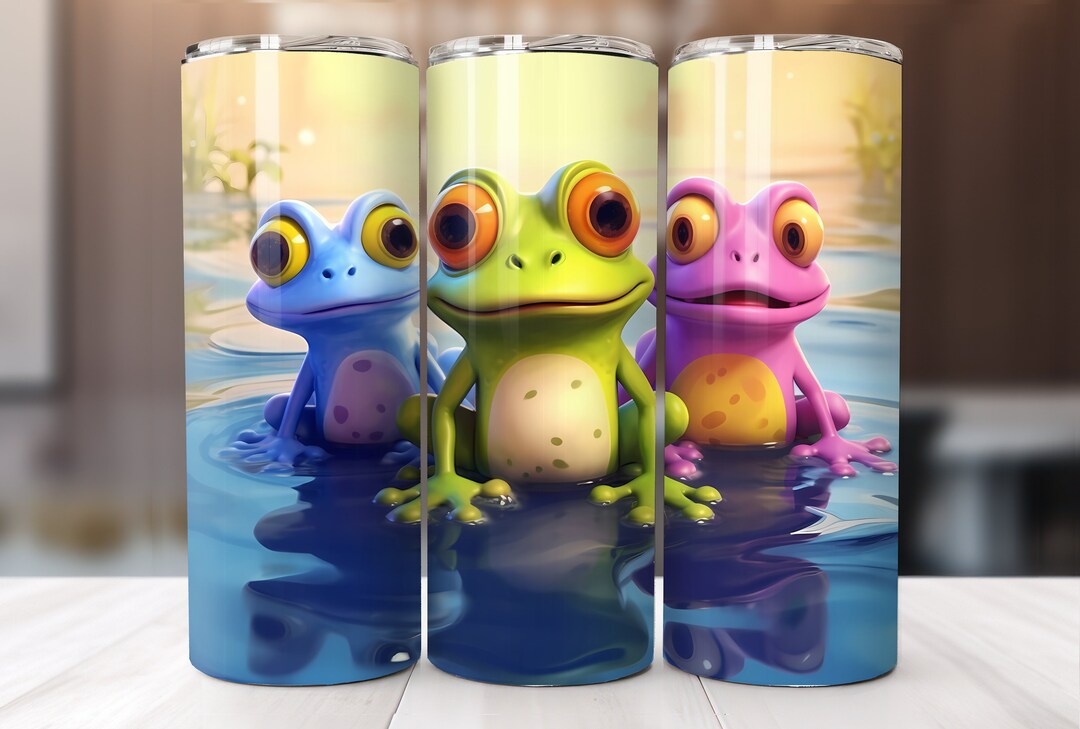 Frog Tumbler Wrap 20oz Cute Frog Tumbler Wrap Png Frog Tumbler ...