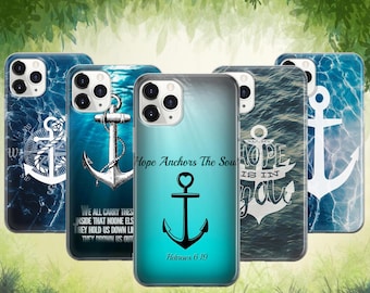Nautical Anchor Phone Case Religious For iPhone 17 ProMax 16 E 15 Pro 14 13 12 Pixel 10 ProXL 9A 8 7 6