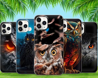 Smart Bird Forest Owl Phone Case For iPhone 15 14 13 12 11 X Xs Xr Samsung S24 S23 S22 S21 S20 S10 GooglePixel Huawei Xiaomi Redmi