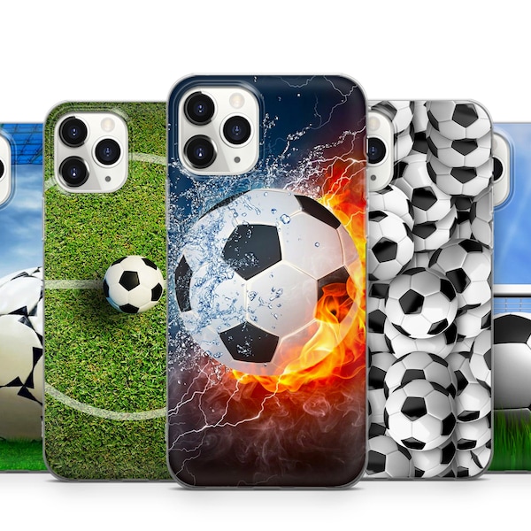 Sport Fußball Socer Ball Handytasche für iPhone 15 14 13 12 11 X Xs Xr Samsung S24 S23 S22 S21 S20 S10 Google Pixel Huawei Redmi