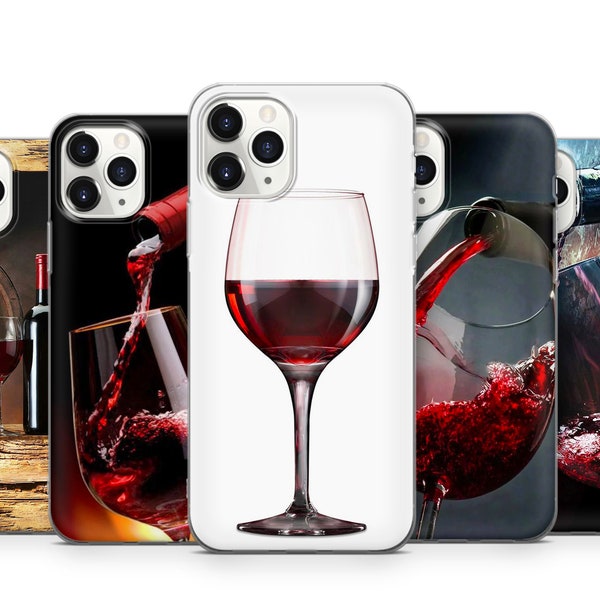 Decoration Red Wine Glass Phone Case For iPhone 15 14 13 12 11 X Xs Xr Samsung S24 S23 S22 S21 S20 S10 GooglePixel Huawei Xiaomi Redmi