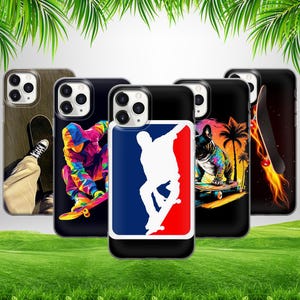 Skate Park Skateboard Telefoon Case Voor iPhone 16 15 14 13 12 11 X Samsung S25 S24 S23 S22 S21 S20 GooglePixel 9 ProXL 8 Pro 7