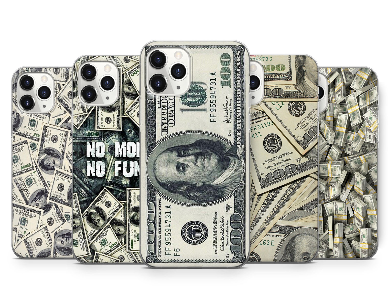 Rich Cash Dollar Money Phone Case for iPhone 15 14 13 12 11 X Xs Xr ...