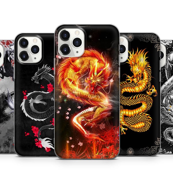 Chinese Japanese Dragon Phone Case Cover For iPhone 15 14 13 12 11 X Xs Xr Samsung S24 S23 S22 S21 S20 S10 GooglePixel Huawei Xiaomi Redmi