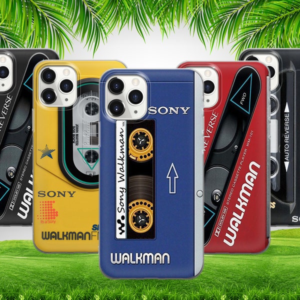 Vintage Retro Cassette Player Walkman Phone Case Cover For iPhone 15 14 13 12 11 X Xs Samsung S24 S23 S22 S21 S20 GooglePixel Huawei Xiaomi