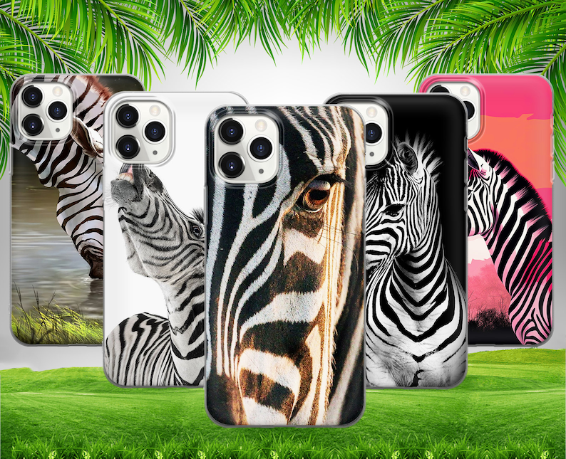 Zwart Wit Strepen Paard Zebra Telefoonhoesje voor iPhone 15 14 13 12 11 X Xs Xr Samsung S24 S23 S22 S21 S20 S10 GooglePixel Huawei Xiaomi Redmi afbeelding 1