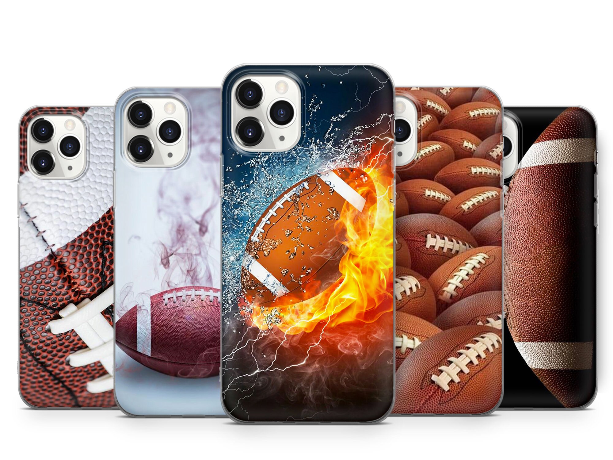 American Football Rugby Ball Phone Case for iPhone 16 15 14 13 12