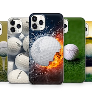 Balle de golf sport champ vert étui pour iphone de téléphone 16 15 14 13 12 11 X Samsung S25 S24 S23 S22 S21 S20 GooglePixel 9 ProXL 8 Pro 7