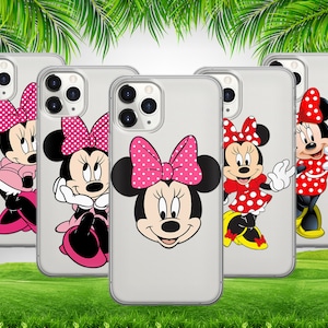 Custodia trasparente per telefono con topo ragazza dei cartoni animati per iPhone 16 15 14 13 12 11 X Samsung S25 S24 S23 S22 S21 S20 GooglePixel 9 ProXL 8 Pro 7