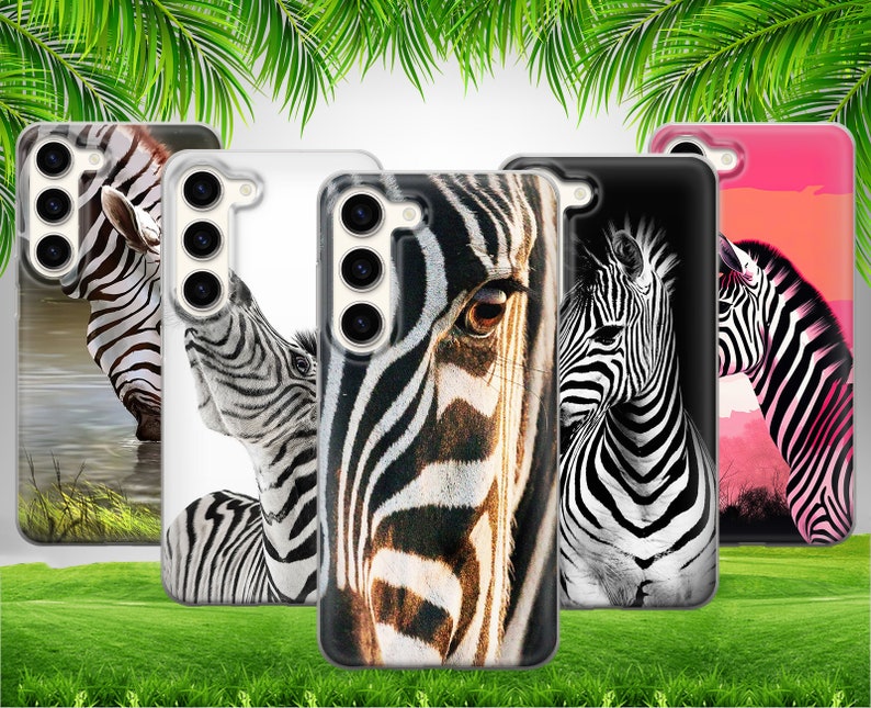 Zwart Wit Strepen Paard Zebra Telefoonhoesje voor iPhone 15 14 13 12 11 X Xs Xr Samsung S24 S23 S22 S21 S20 S10 GooglePixel Huawei Xiaomi Redmi afbeelding 2