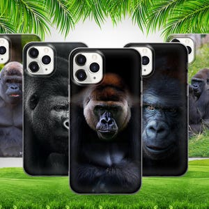 Funda para teléfono Gorilla con diseño de primate gigante para iPhone 17, ProMax, 16, E, 15, Pro, 14, 13 y 12 Pixel, 10, ProXL, 9A, 8, 7 y 6