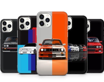 Retro Sport Auto Telefon Fall für iPhone 15 14 13 12 11 X Xs Xr Samsung S24 S23 S22 S21 S20 S10 Google Pixel Huawei Redmi