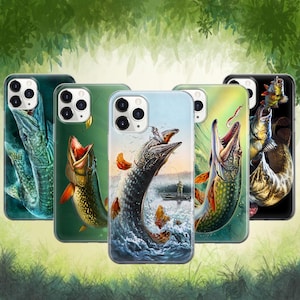 Coque de téléphone brochet géant pêche sport pour iPhone 17 ProMax 16 E 15 Pro 14 13 12 Pixel 10 ProXL 9A 8 7 6