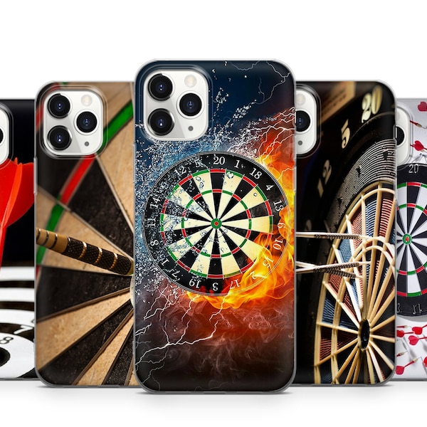 Sport Darts Aim Target Phone Case für iPhone 15 14 13 12 11 X Xs Xr Samsung S24 S23 S22 S21 S20 S10 GooglePixel Huawei Redmi