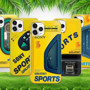 Walkman lecteur de cassettes téléphone étui pour iphone 16 15 14 13 12 11 X Samsung S25 S24 S23 S22 S21 S20 GooglePixel 9 ProXL 8 Pro 7