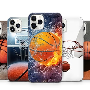 iPhone-hoesje basketbal, Samsung-telefoonhoesje basketbal, Pixel-telefoonhoes basketbal, beschermhoes, sportcadeau, hoesje voor aangepaste personalisatie