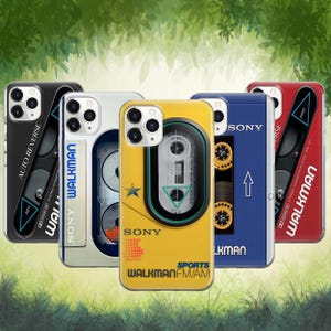 Retro Walkman Phone Case Cassette Player For iPhone 17 ProMax 16 E 15 Pro 14 13 12 Pixel 10 ProXL 9A 8 7 6