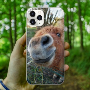 Lustige charmante Pony-Pferd-Telefon-Kasten-Abdeckung für iPhone 15 14 13 12 11 X Xs Xr Samsung S24 S23 S22 S21 S20 S10 5