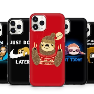 Sloth Meme Phone Case Cute Sloth Cover For iPhone 16 15 14 13 12 11 Pro Max Samsung S25 S24 S23 S22 S21 S20 FE GooglePixel 9 ProXL 8 Pro 7