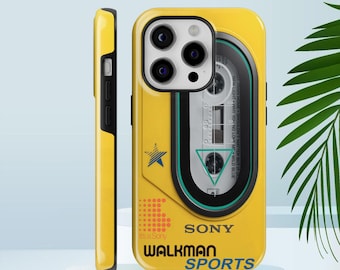 Etui na telefon Retro Walkman z odtwarzaczem muzyki w stylu vintage, wytrzymałe etui na iPhone'a, Pixela i Samsunga Galaxy S25 S24 S23 S22 Ultra Plus FE