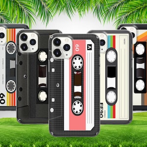Alte Kassette Musik Tape Telefon Fall für iPhone 16 15 14 13 12 11 X Samsung S25 S24 S23 S22 S21 S20 GooglePixel 9 ProXL 8 Pro 7