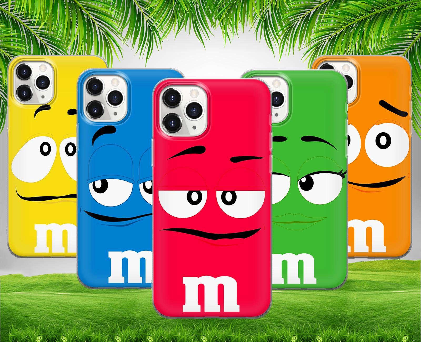 Candies M&M Phone Case Sweets for iPhone 17 Promax 16 E 15 Pro 14