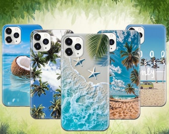 Funda para teléfono Summer Vibes Palm Beach para iPhone 17 ProMax 16 E 15 Pro 14 13 12 Pixel 10 ProXL 9A 8 7 6