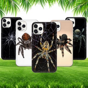 Funda de araña con telaraña mortal para iPhone 17 ProMax 16 E 15 Pro 14 13 12 Pixel 10 ProXL 9A 8 7 6
