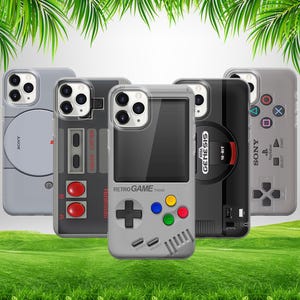 Vintage Retro Spiel Konsole Telefon Fall für iPhone 16 15 14 13 12 11 X Samsung S25 S24 S23 S22 S21 S20 Google Pixel 9 ProXL 8 Pro 7