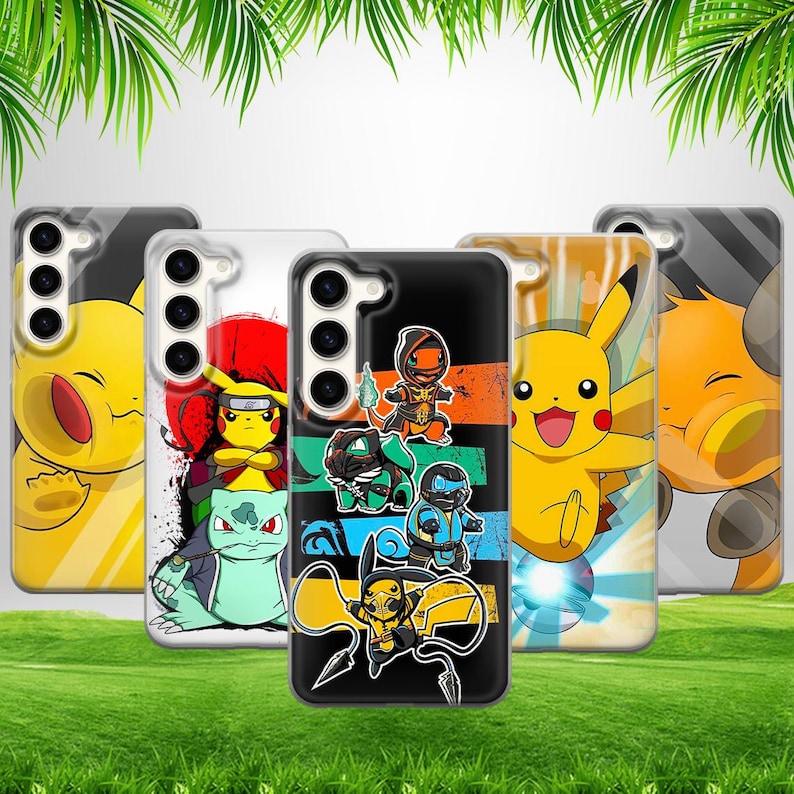 Cartoon Pika Phone Case Anime Pika Chu For iPhone 17 ProMax 16 E 15 Pro 14 13 12 Pixel 10 ProXL 9A 8 7 6 image 2