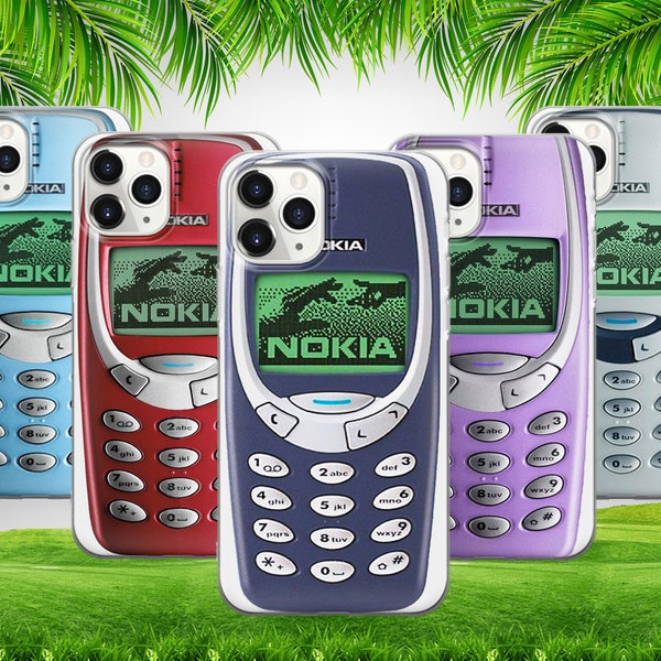 Vintage Retro altes Nokia 3310 Handy Fall Abdeckung für iPhone 15 14 13 12 11 X Xs Samsung S24 S23 S22 S21 S20 S10 GooglePixel Huawei Redmi